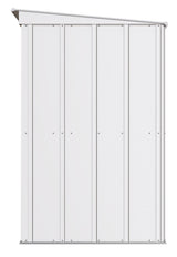 Arrow Classic Galvanized Steel Storage Shed, Flute Grey, 8-ft x 4-ft