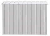 Arrow Classic Galvanized Steel Storage Shed, Flute Grey, 8-ft x 4-ft