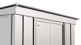 Arrow Classic Galvanized Steel Storage Shed, Flute Grey, 8-ft x 4-ft
