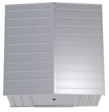 Arrow Classic Galvanized Steel Storage Shed, Flute Grey, 8-ft x 8-ft