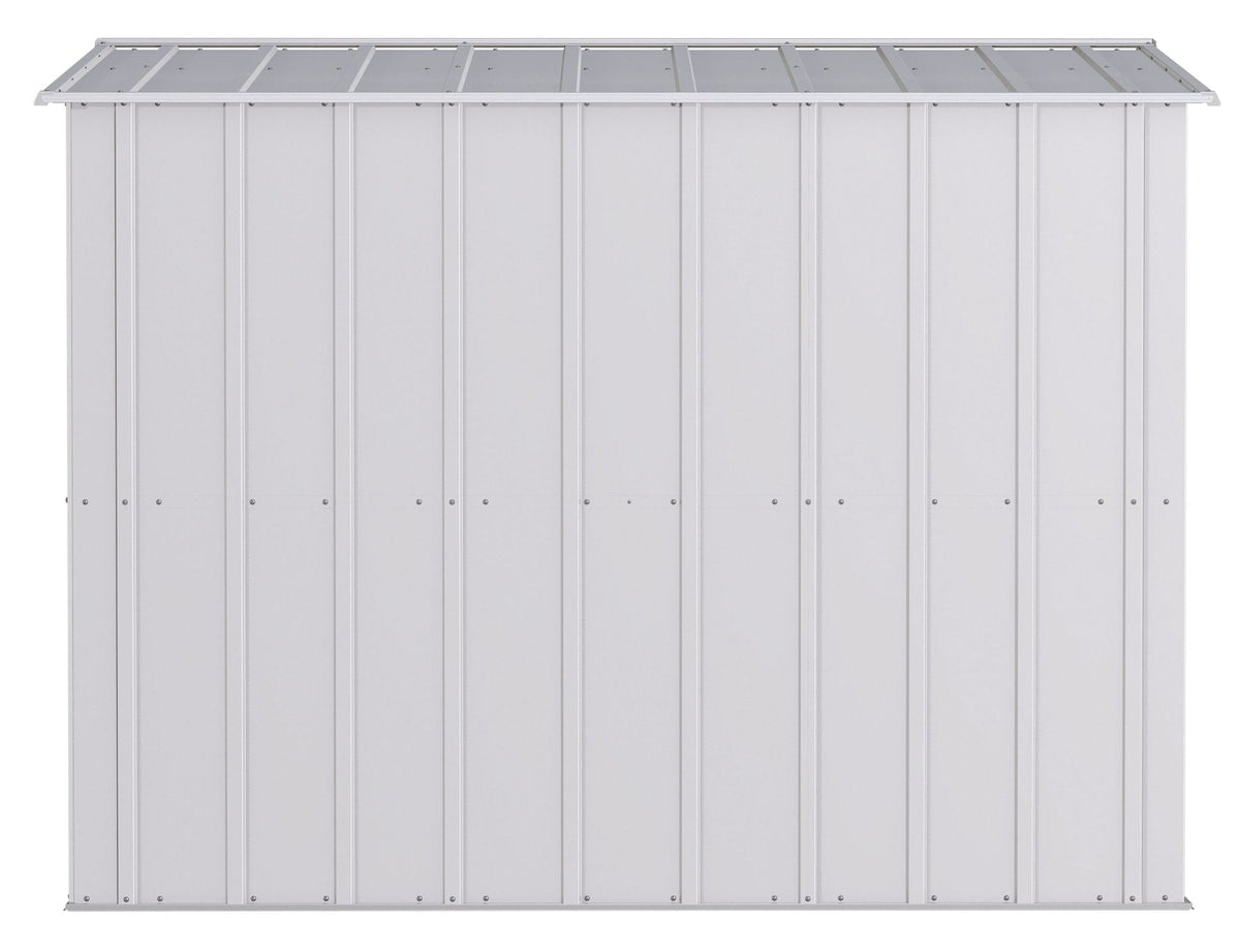 Arrow Classic Galvanized Steel Storage Shed, Flute Grey, 8-ft x 8-ft
