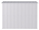 Arrow Classic Galvanized Steel Storage Shed, Flute Grey, 8-ft x 8-ft