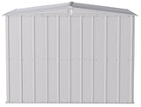 Arrow Classic Galvanized Steel Storage Shed, Flute Grey, 8-ft x 8-ft