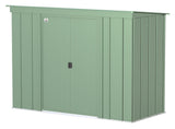 Arrow Classic Galvanized Steel Storage Shed, Sage Green, 8-ft x 4-ft
