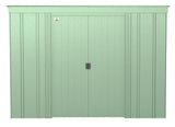 Arrow Classic Galvanized Steel Storage Shed, Sage Green, 8-ft x 4-ft