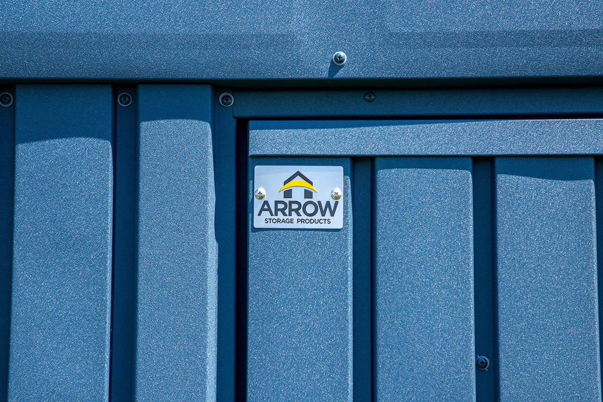 Arrow Elite 12x14-ft Blue Grey Corrosion-Resistant Steel Shed