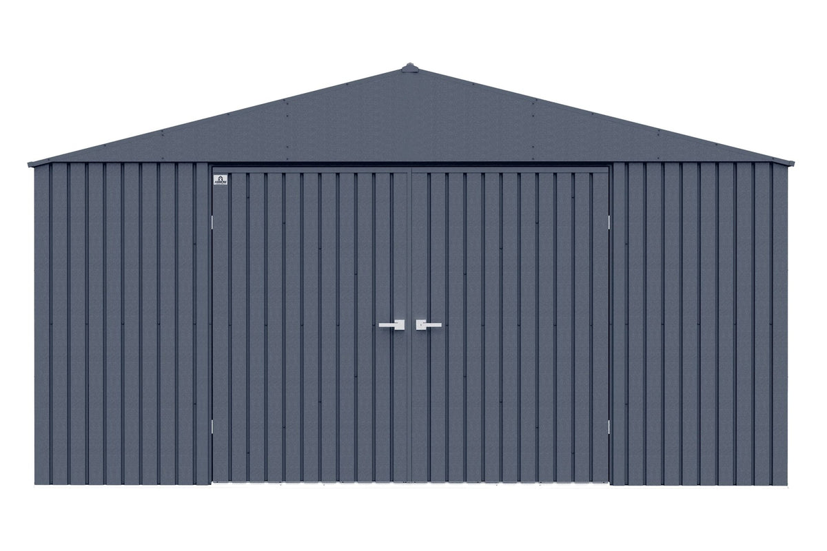 Arrow Elite 14x12-ft Anthracite Corrosion-Resistant Steel Shed
