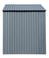 Arrow Elite Steel Storage Shed, Anthracite, 8-ft x 6-ft