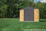 Arrow Ironwood Steel Hybrid Shed Kit, Anthracite, 10-ft x 8-ft