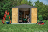 Arrow Ironwood Steel Hybrid Shed Kit, Anthracite, 10-ft x 8-ft