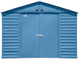 Arrow Select Galvanized Steel Storage Shed, Blue Grey, 10-ft x 8-ft