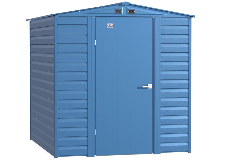 Select Galvanized Steel Storage Shed, Blue Grey, 6-ft x 7-ft C3806