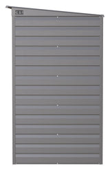 Arrow Select Galvanized Steel Storage Shed, Charcoal, 8-ft x 4-ft
