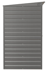 Arrow Select Galvanized Steel Storage Shed, Charcoal, 8-ft x 4-ft