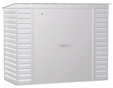 Arrow Select Galvanized Steel Storage Shed, Flute Grey, 8-ft x 4-ft