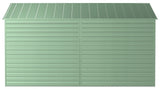 Arrow Select Galvanized Steel Storage Shed, Sage Green, 10-ft x 14-ft