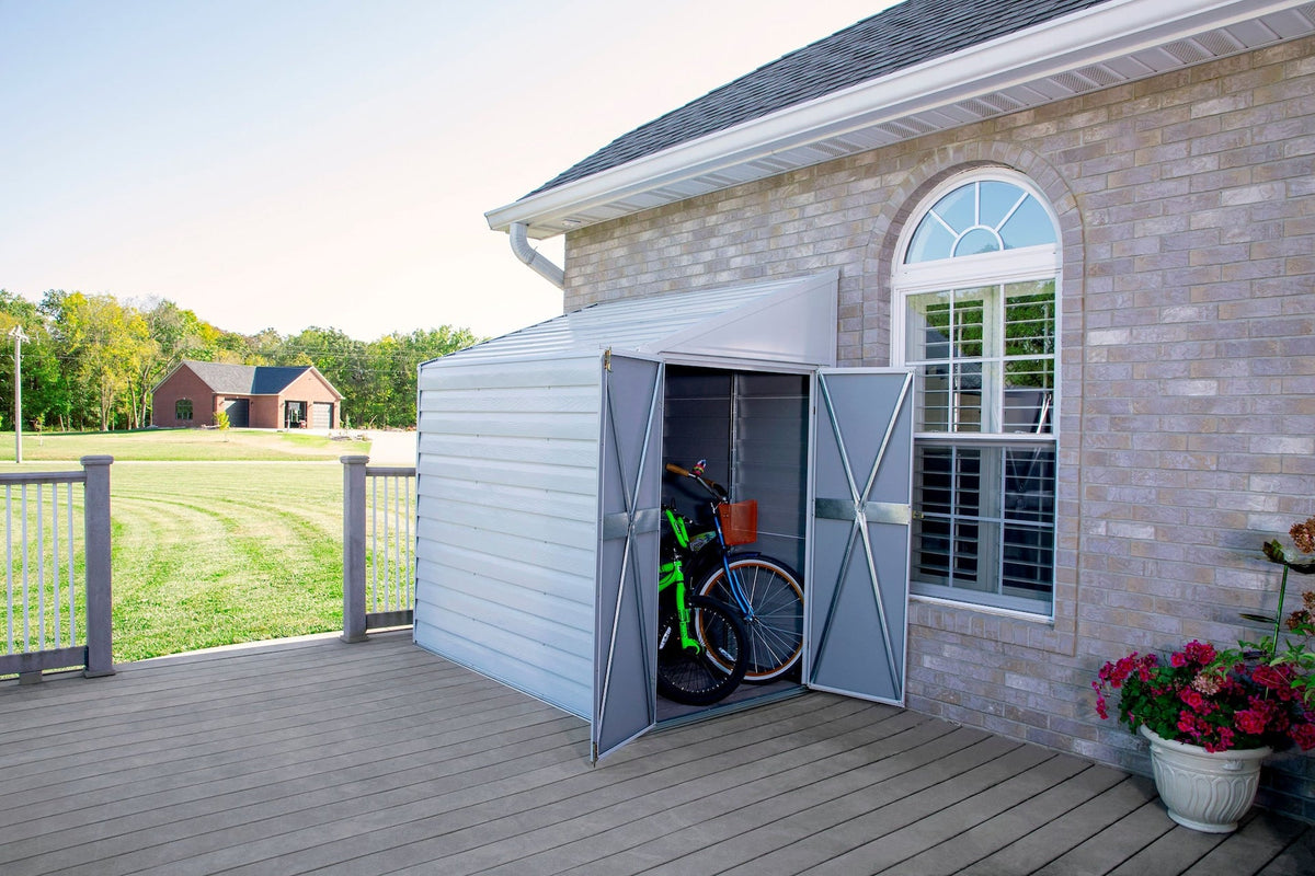 Arrow Yardsaver Electro Galvanized Steel Storage Shed, 4-ft x 7-ft