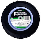 Atlas Steel Lawn Mower RePlacement Wheel with Ball Bearings, 8 in x 1.75-in