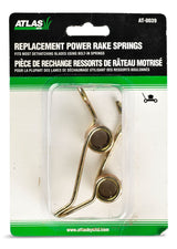 Atlas Thatcher Steel Bolt-On Replacement Springs, 2-pk; for Lawn Mower Dethatching Blades