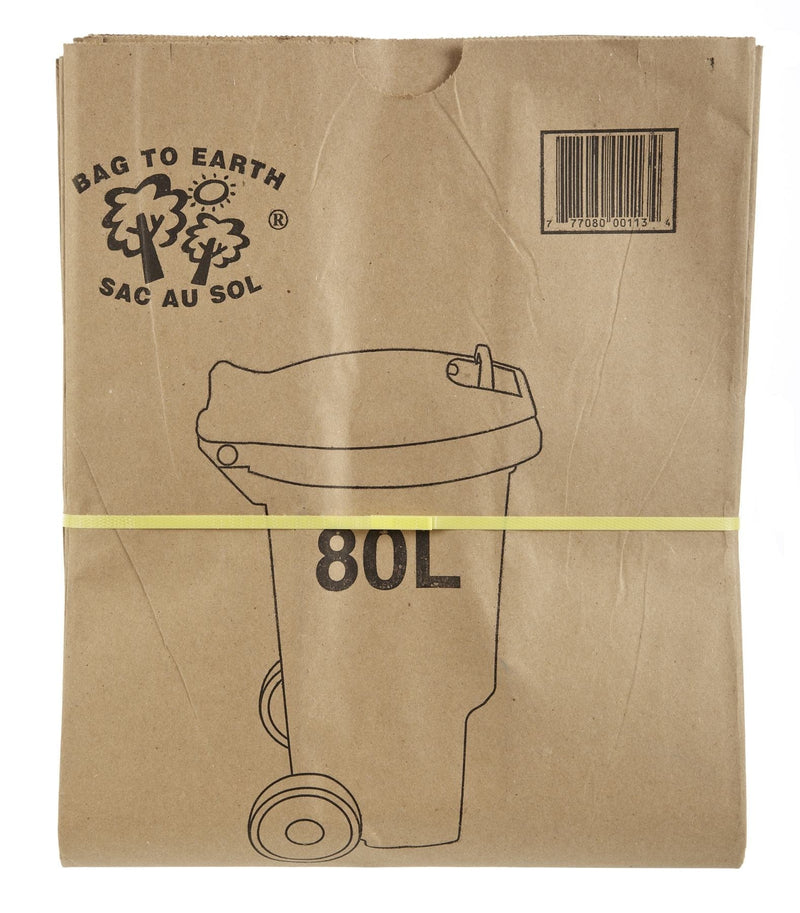 2-Ply Compostable and Biodegradable Paper Bin Liner, 10-pk, 80-L G5837