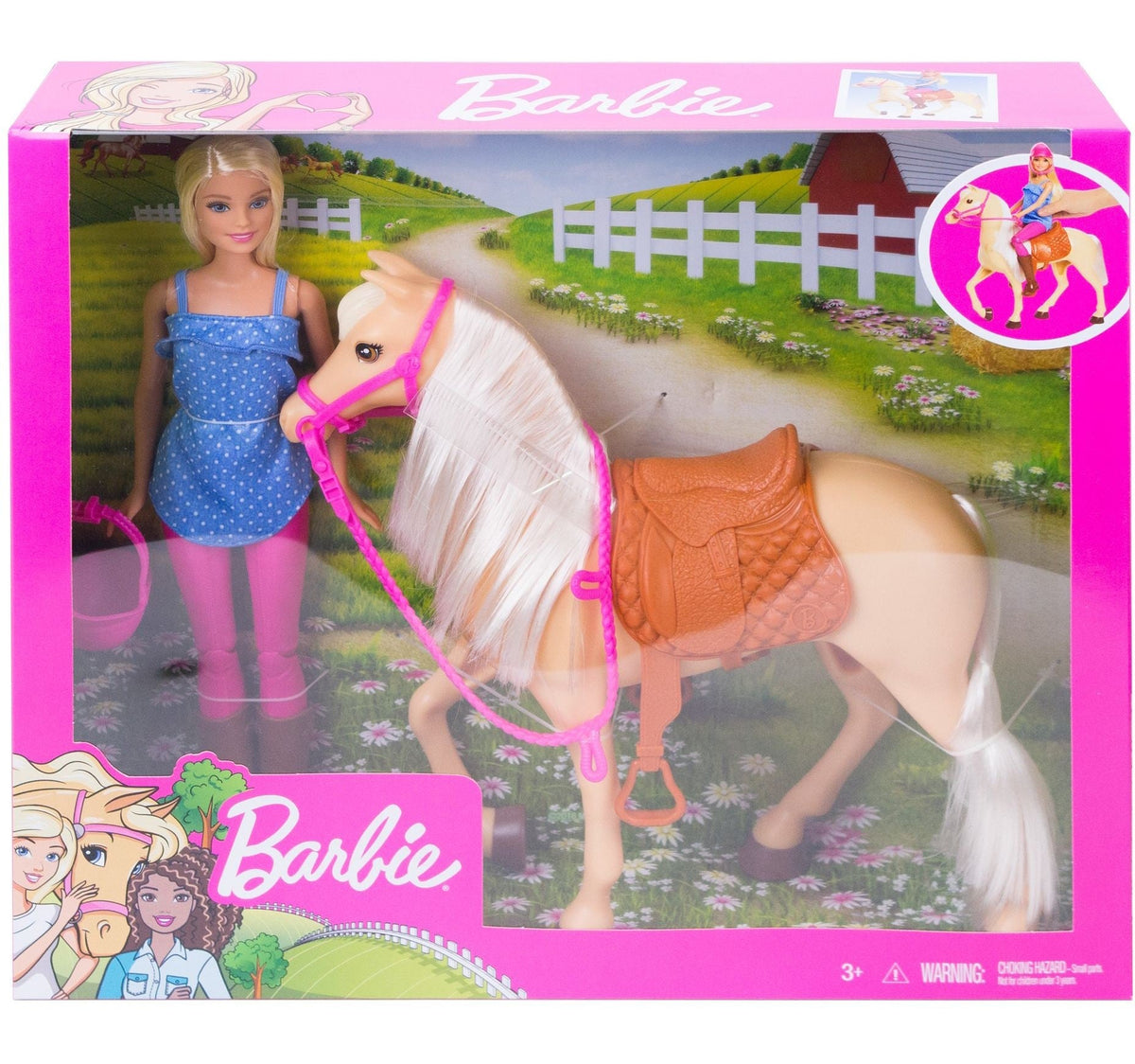 Doll & Horse Playset for Kids, Assorted, Ages 3+