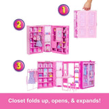 Dream Closet Toy Playset with Series 3.0 Fashion Doll and 25+ Accessories