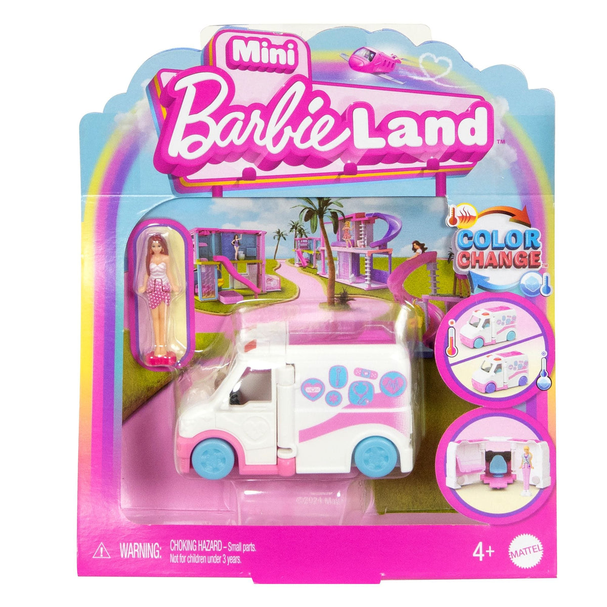 Mini Barbieland Vehicles Assortment, Includes 1.5-in Doll, Kids Ages 4+