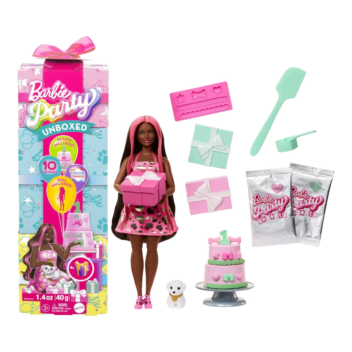 Party Unboxed Fashion Doll for Ages 3+, Assorted Styles