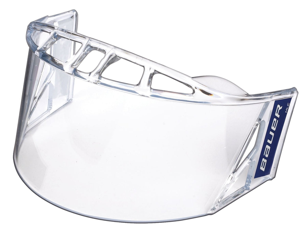 HLC Clear Half-Shield Senior Hockey Face Mask/Visor with Anti-Fog Film & High Impact Polycarbonate Shield