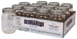 Regular Mouth Glass Mason Jars with Snap Lids, 500 mL, 12 Count