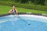 Pool Hydro Cleaning Above Ground Pool Maintanance Kit with Vacuum, Skimmer & Pole