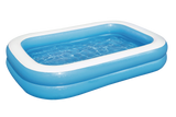 Rectangular Inflatable Family Wading Pool, 8.5-ft x 5.8-ft x 20-in