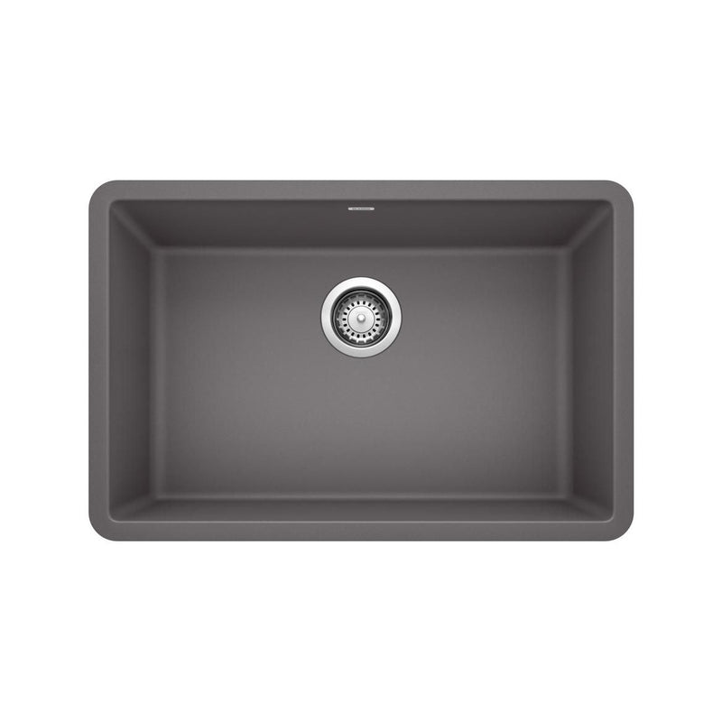 Precis 27-in Single Bowl Undermount Kitchen Sink, Cinder M3067