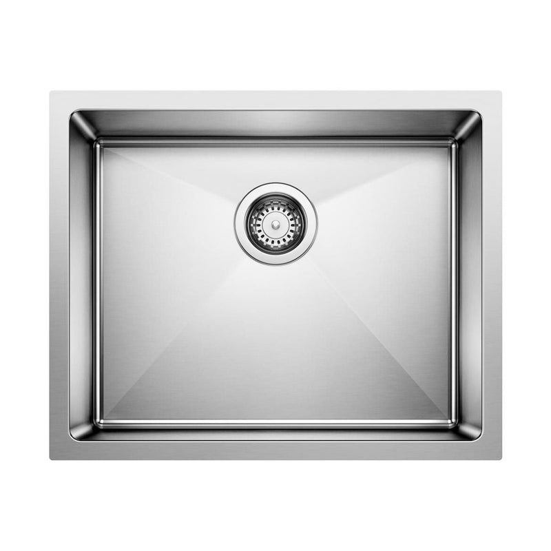 Quatrus R15 22-in Single Bowl Undermount Stainless Steel Kitchen Sink S1234