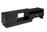 Darel 48-in Expandable Dark Cherry TV Stand with Storage Shelf and Cabinet