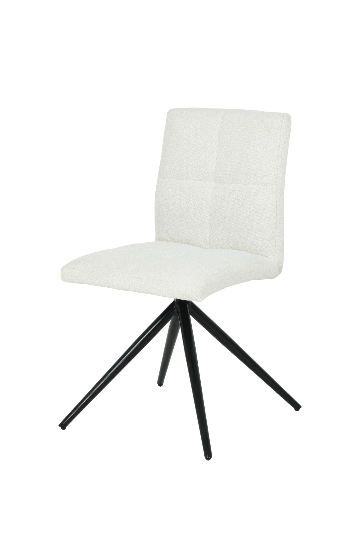 Ethan White Fabric Upholstered Armless Dining Chair, 2-pc