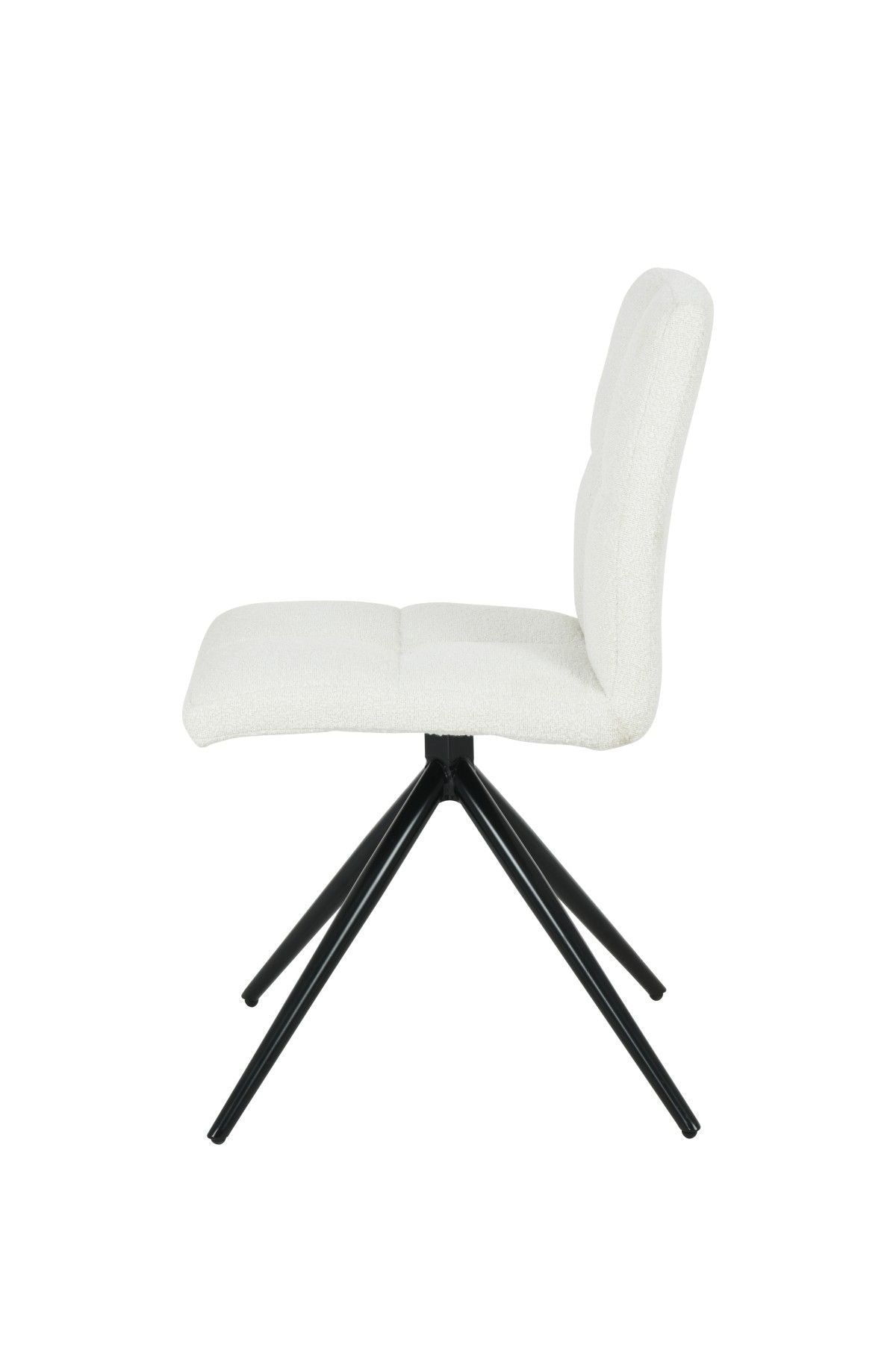 Ethan White Fabric Upholstered Armless Dining Chair, 2-pc