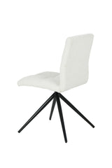 Ethan White Fabric Upholstered Armless Dining Chair, 2-pc