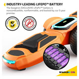 Swagtron Shuttle Zipboard Electric Hoverboard Skateboard 7 mph and 3-Mile Range LED Wheels Wireless Speaker