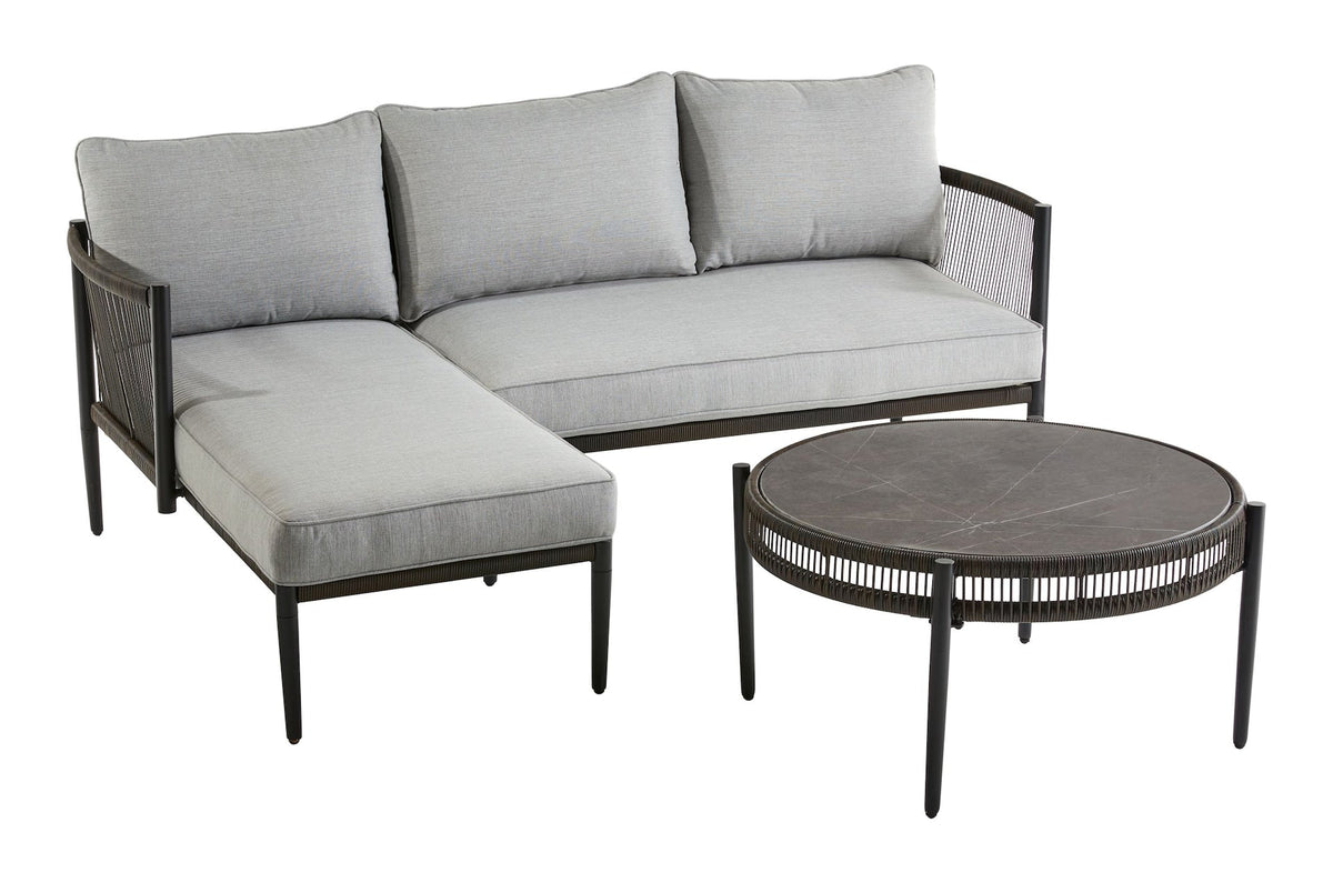 CANVAS Brooks Outdoor Patio Sectional Set, 3-pc, Water/Stain/Fade-Resistant Cushions
