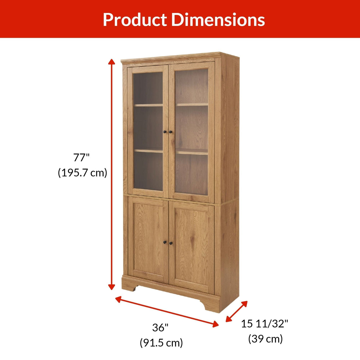 Canvas Donevan Multi-Purpose Cabinet, Oak