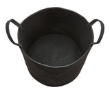 Canvas Finn Woven Cotton Rope Storage Basket, Black