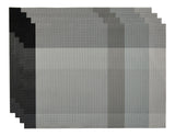 CANVAS Grey Check Textilene Placemat, 13-in x 18-in, 4-pk