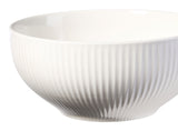 CANVAS Highbury Ribbed New Bone Low Bowl, 1-pc, White