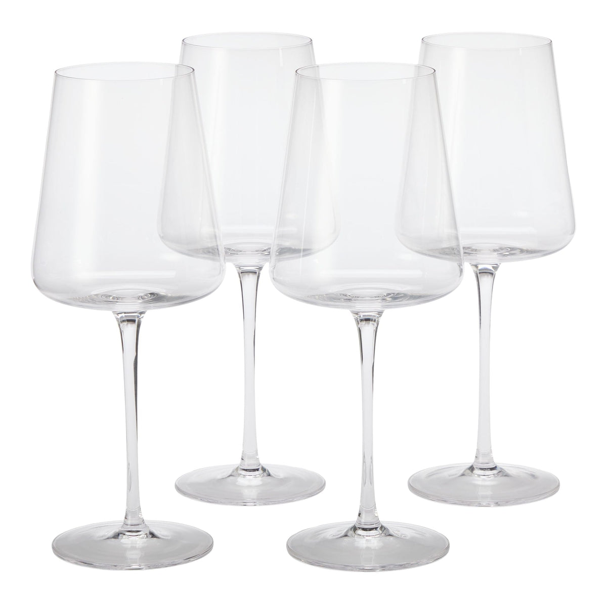 CANVAS Modern Lead-Free Stemmed Wine Glass Set, 4-pk