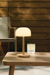 CANVAS Outdoor Rechargable Bamboo Mushroom Lamp, Multiple Colour Modes