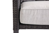 CANVAS Square Outdoor Patio Conversation Dining Set with UV-Resistant Cushions, 3-pc