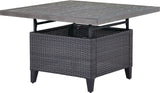 CANVAS Square Outdoor Patio Conversation Dining Set with UV-Resistant Cushions, 3-pc