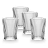 CANVAS Ribbed DOF Dinner Glass Set, Lead-free, 4-pc