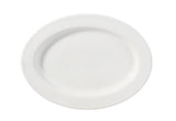 CANVAS Whitworth Oval Stoneware Platter, 11.3-in, White